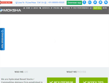 Tablet Screenshot of mokshastocks.com